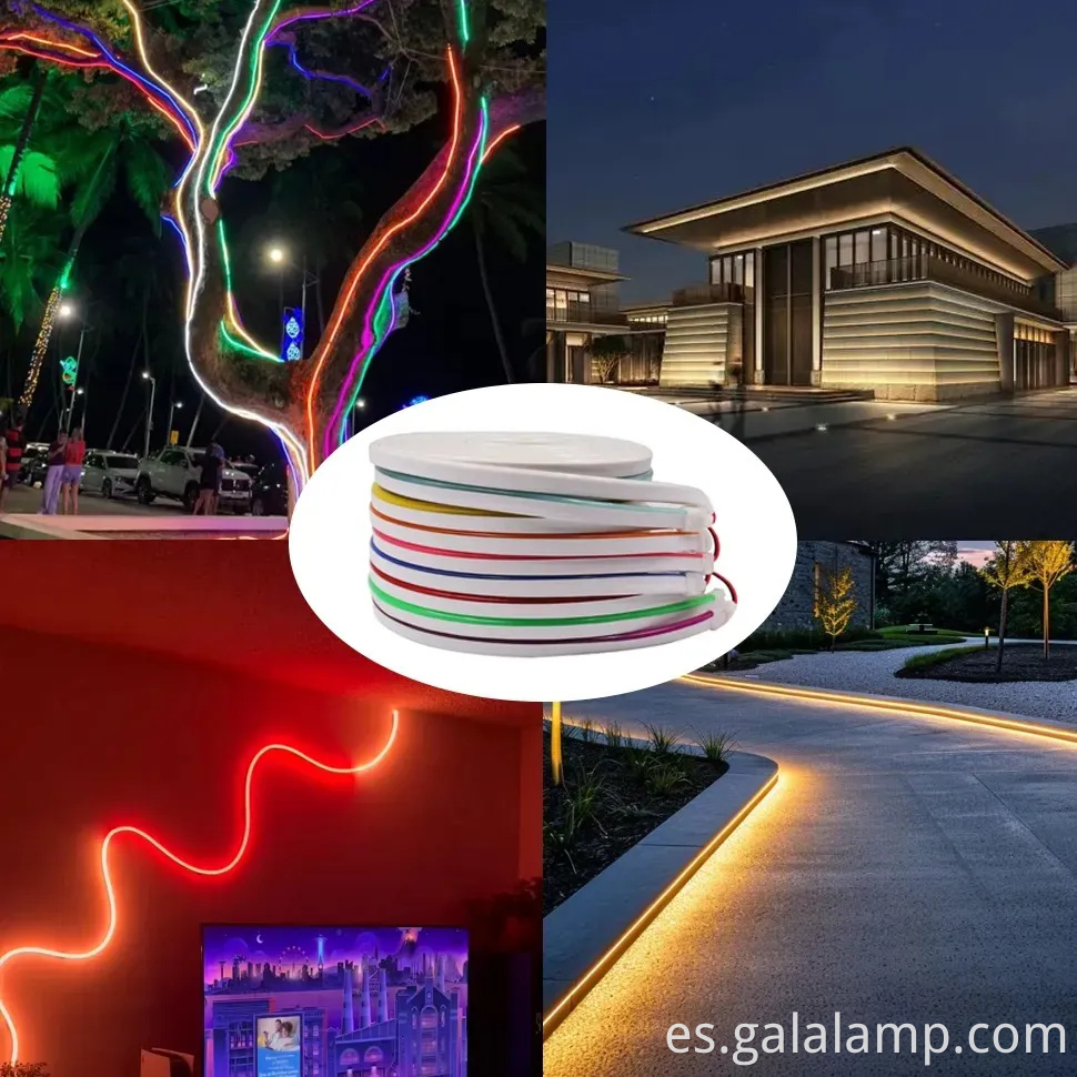 Strip de luz de neón flexible impermeable 5m SMD 2835 Signos al aire libre